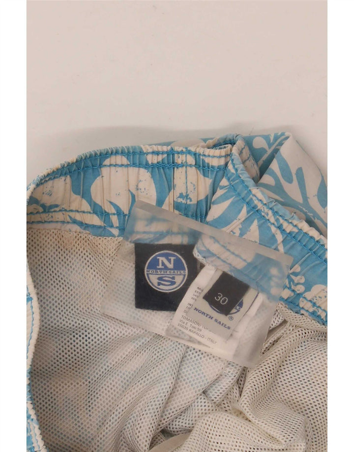 North Sails Herre badeshorts Medium Blue Floral Bomuld