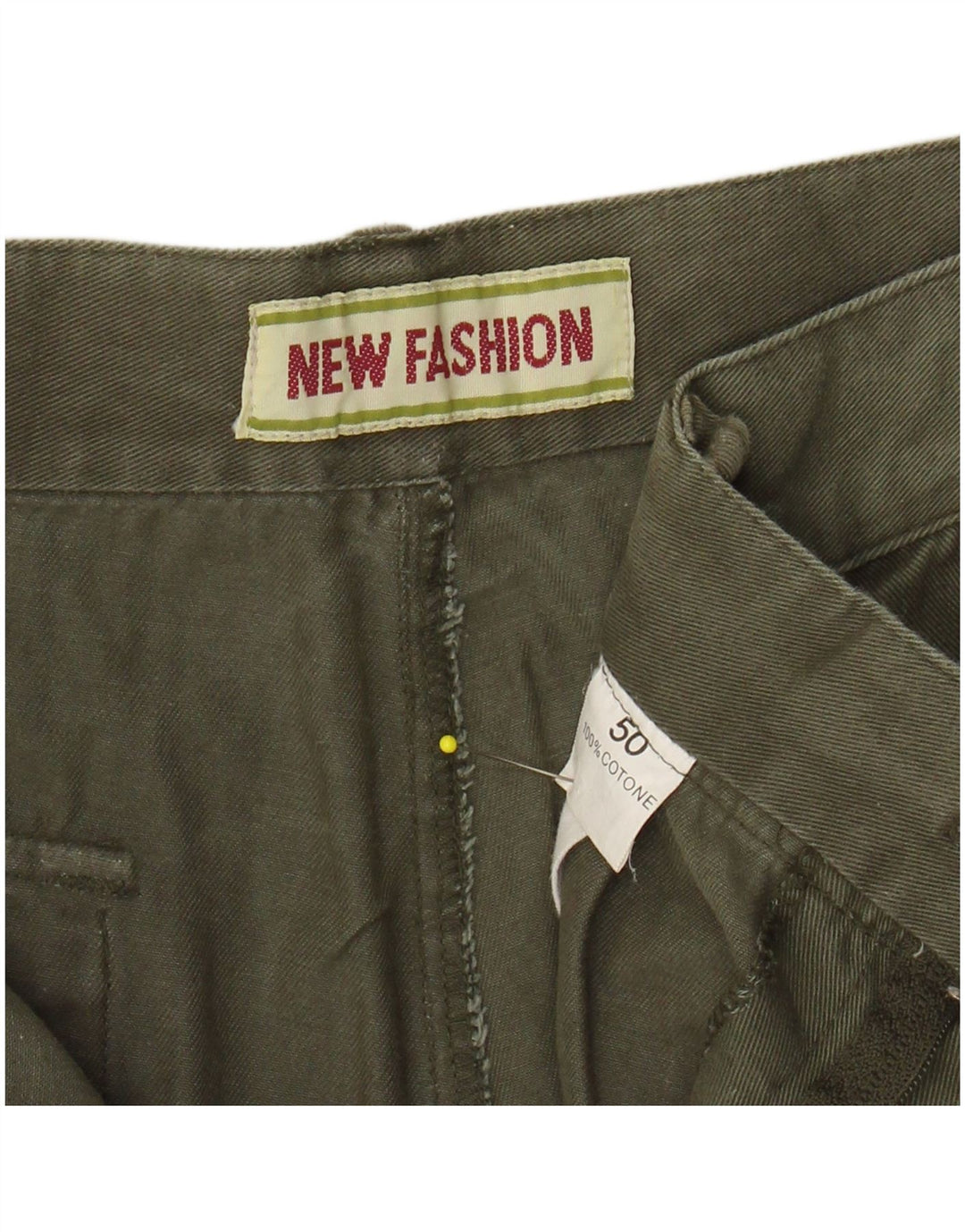 VINTAGE chinoshorts til kvinder, W28 Medium Khaki Bomuld
