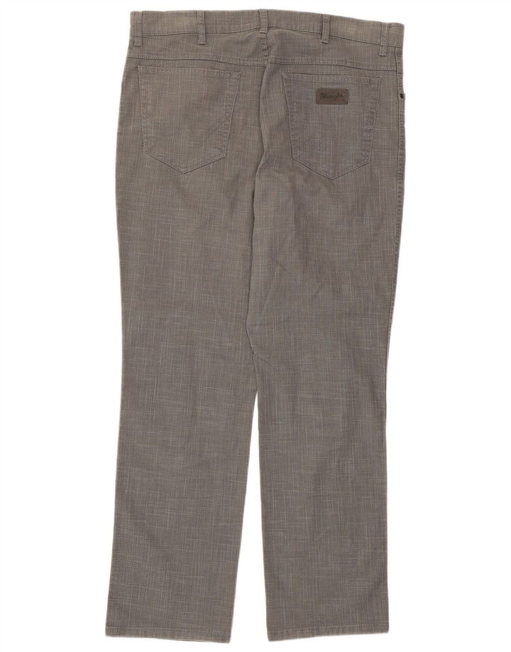 WRANGLER Herre Texas Stretch Lige Casual Bukser W38 L32 Grå ternet