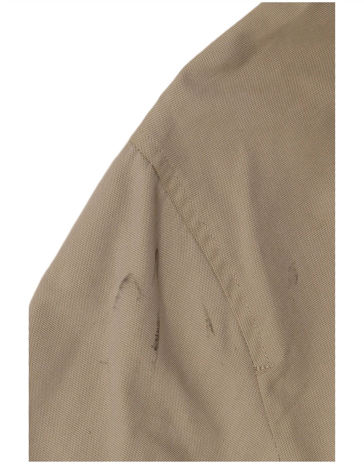 Massimo Dutti Herre Overfrakke EU 40 Stor Khaki Bomuld