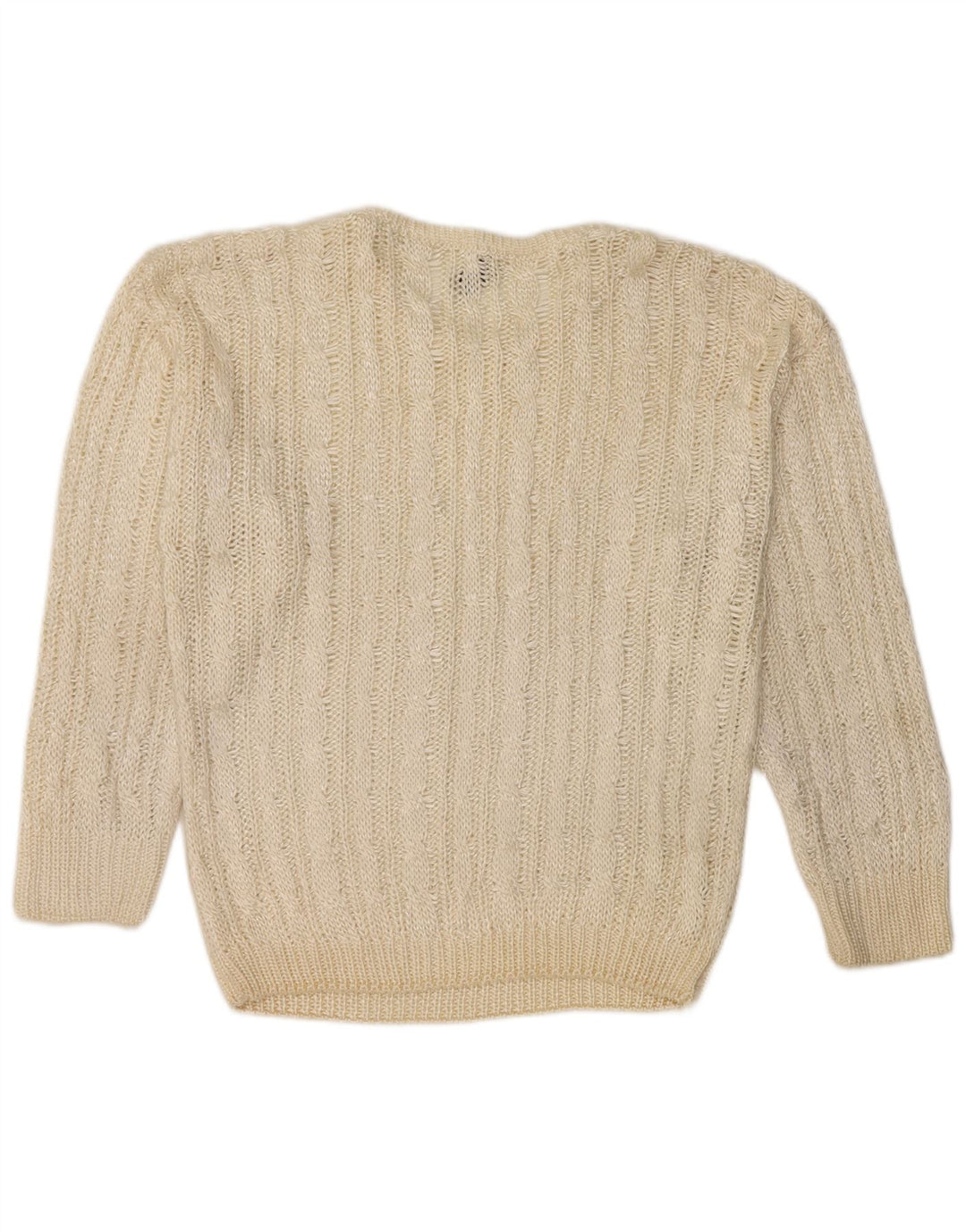Giunco Dame sweater med rund hals DK 14 Medium Off White