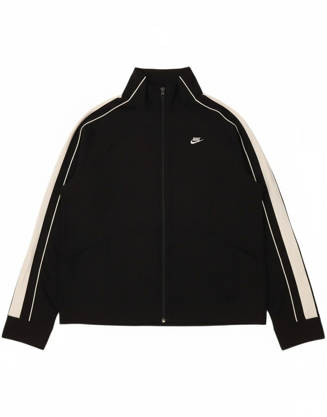 NIKE Womens Tracksuit Top Jacket US 16/18 XL Black Colourblock Polyester