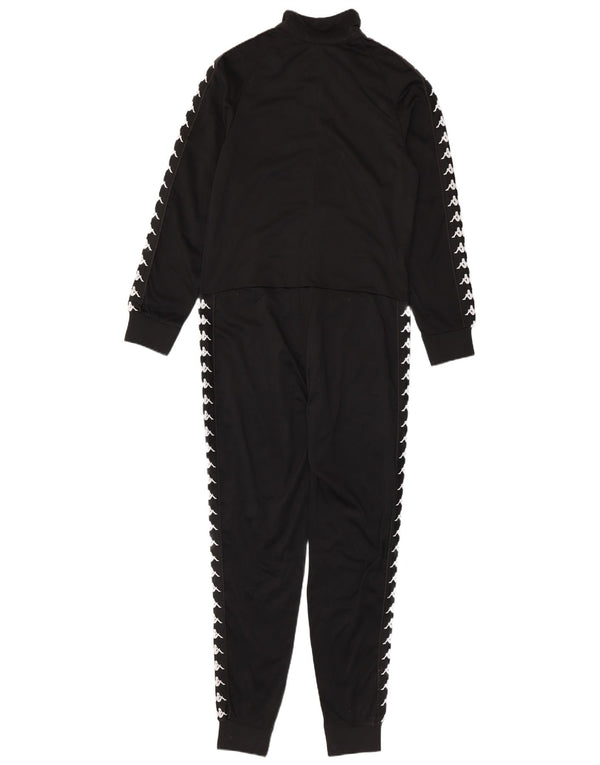 Kappa Womens Graphic Long Sleeve Jumpsuit UK 14 Large Black Sports