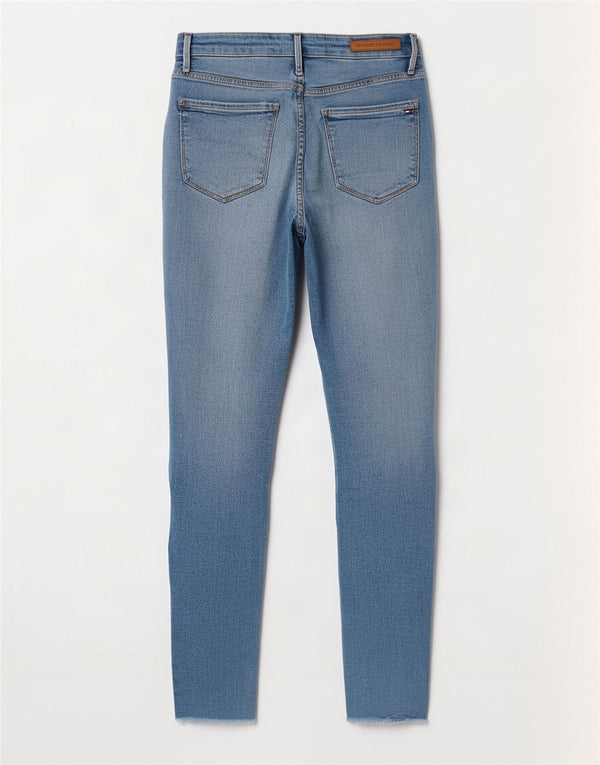 Tommy Hilfiger Dame Como RW Jegging Jeans W29 L28 Blå Bomuld