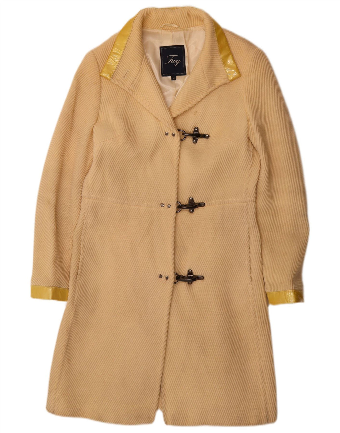 Fay Dame Overfrakke UK 12 Medium Beige Uld