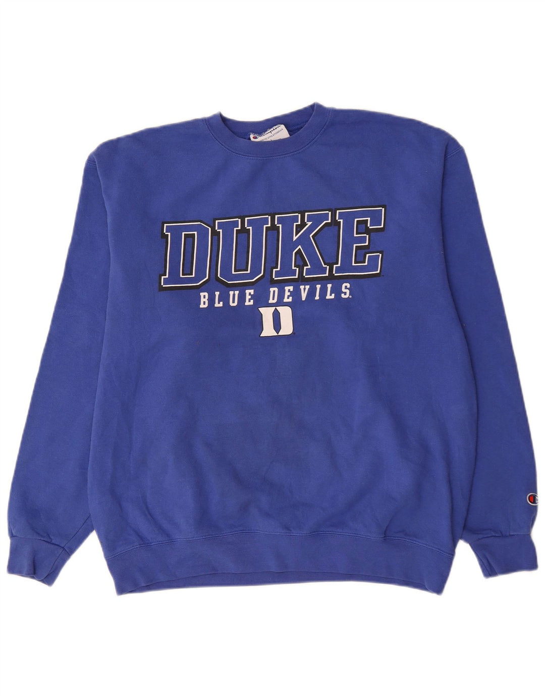 Champion Herre Duke Blue Devils Basketball Grafisk Sweatshirt Jumper Large