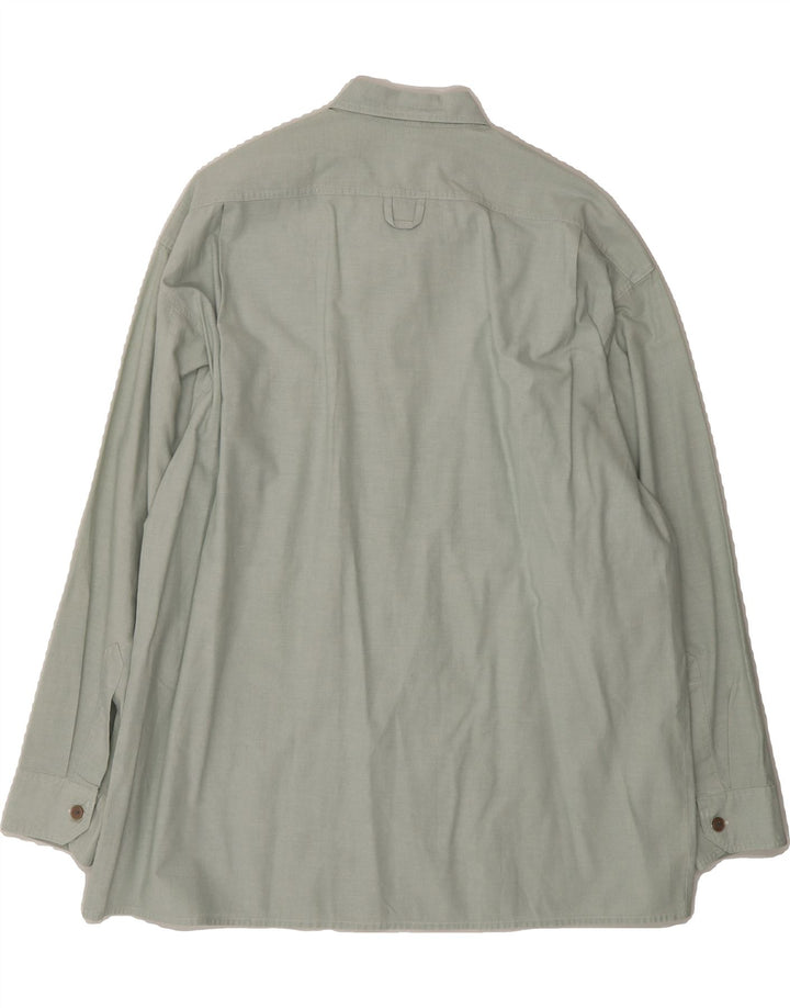 VINTAGE Mens Shirt Size 43 Large Green Vintage Vintage and Second-Hand Vintage from Messina Hembry 
