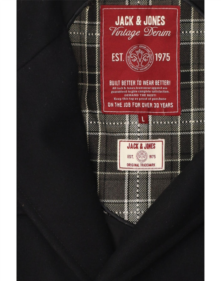 Jack & Jones Herre Pea Coat UK 40 Large Black