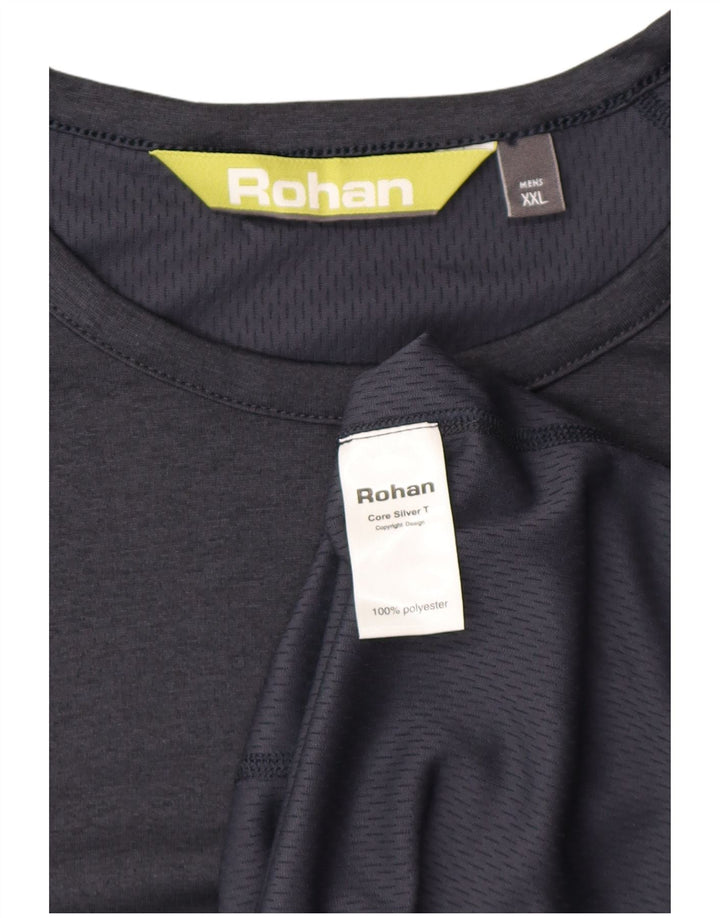 Rohan Herre T-Shirt Top 2XL Navy Blue Polyester