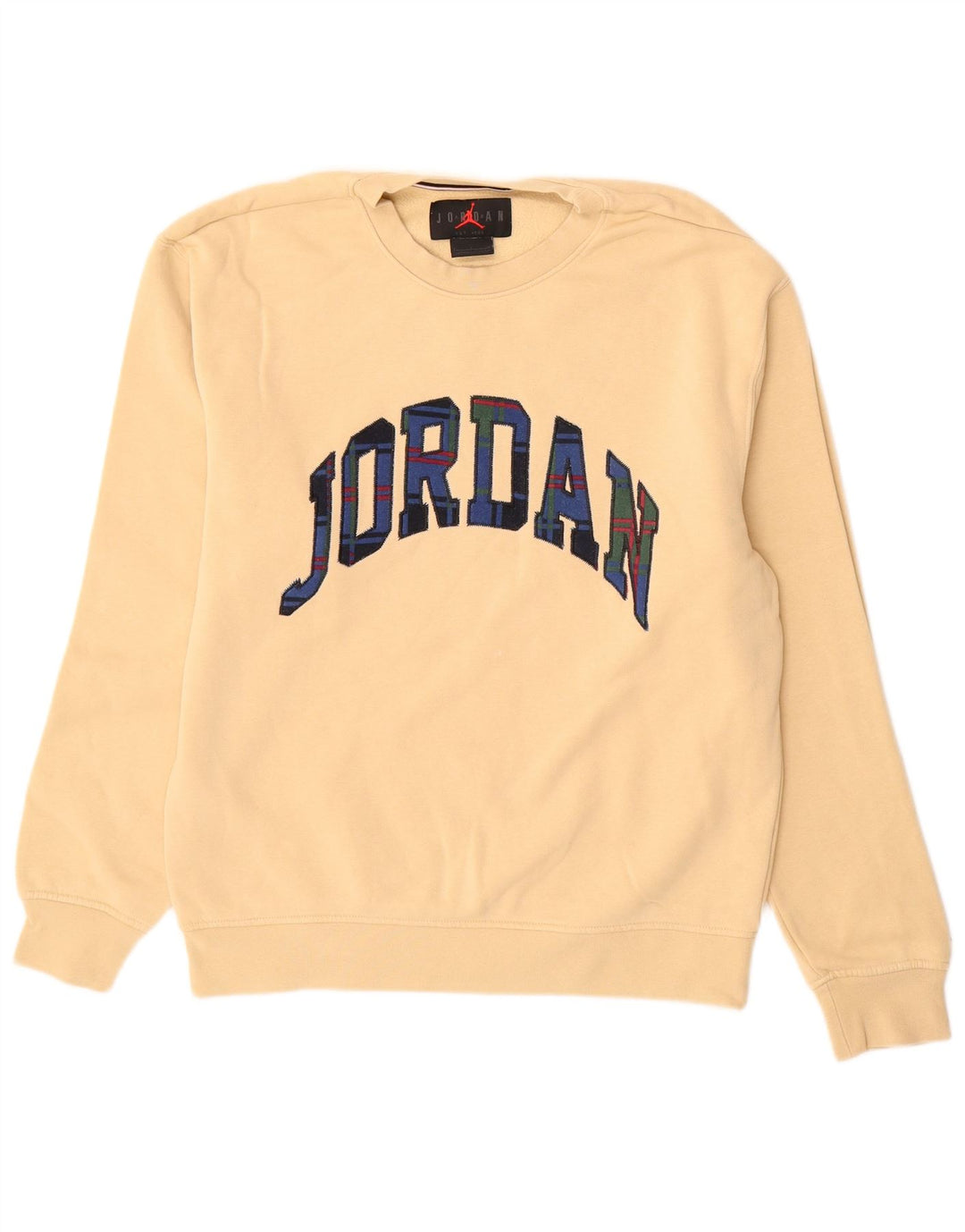 JORDAN Grafisk sweatshirt til mænd, lille beige bomuld