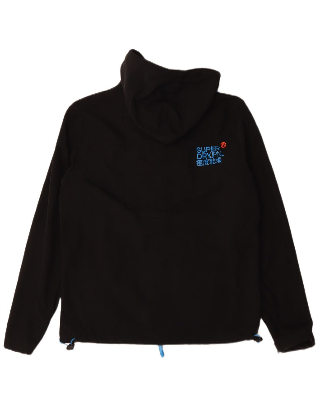 Superdry Windtrekker vindjakkejakke med hætte til mænd UK 40 Large Black