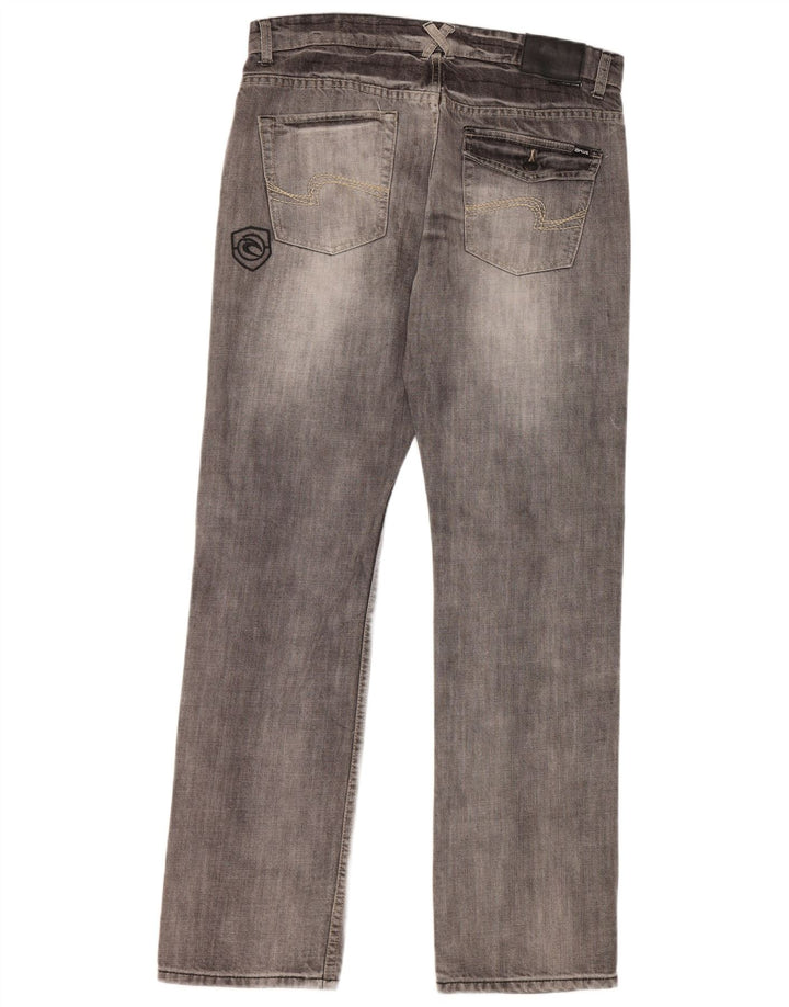Rip Curl Straight Jeans til mænd W34 L33 Grå Bomuld