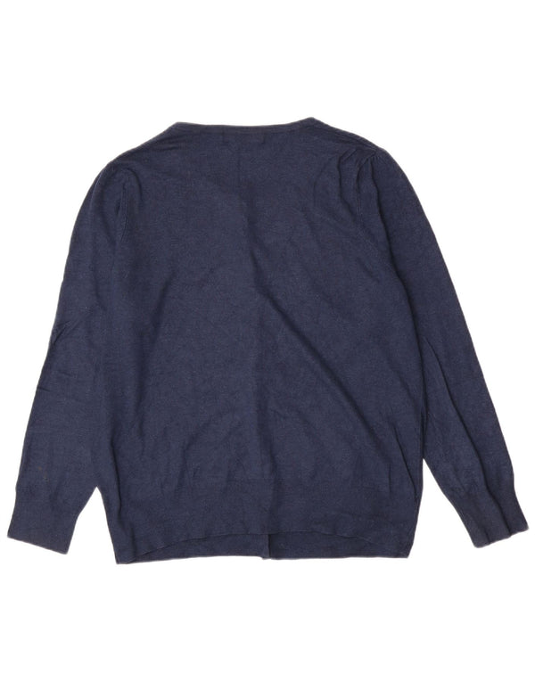 Marks & Spencer Dame Cardigan Sweater UK 16 Large Navy Blue