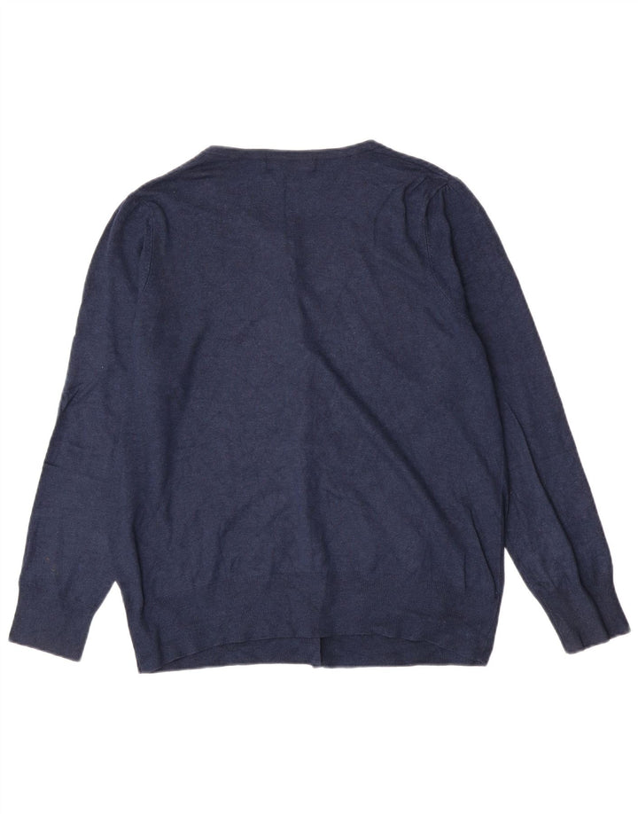 Marks & Spencer Dame Cardigan Sweater UK 16 Large Navy Blue