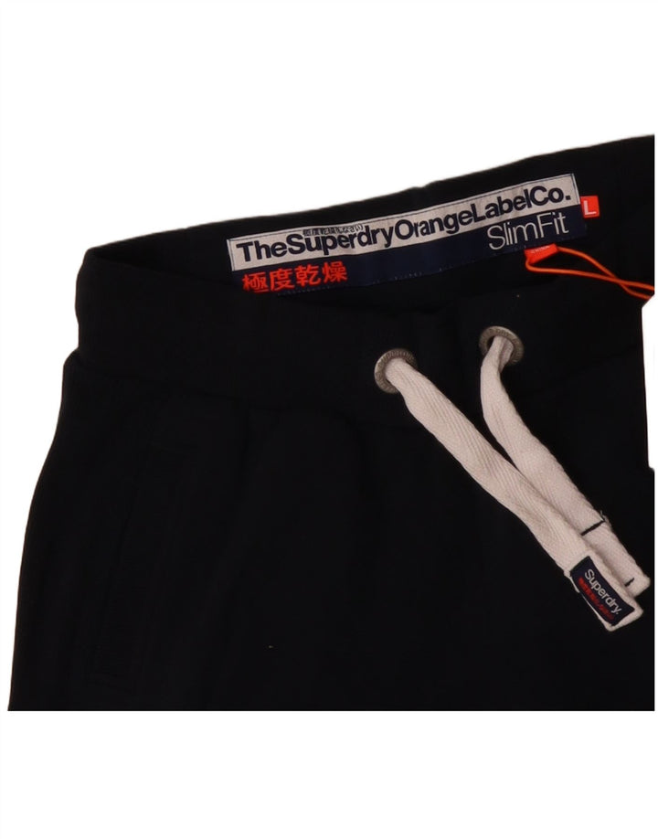 Superdry træningsdragt til kvinder Joggers UK 14 Stor marineblå bomuld