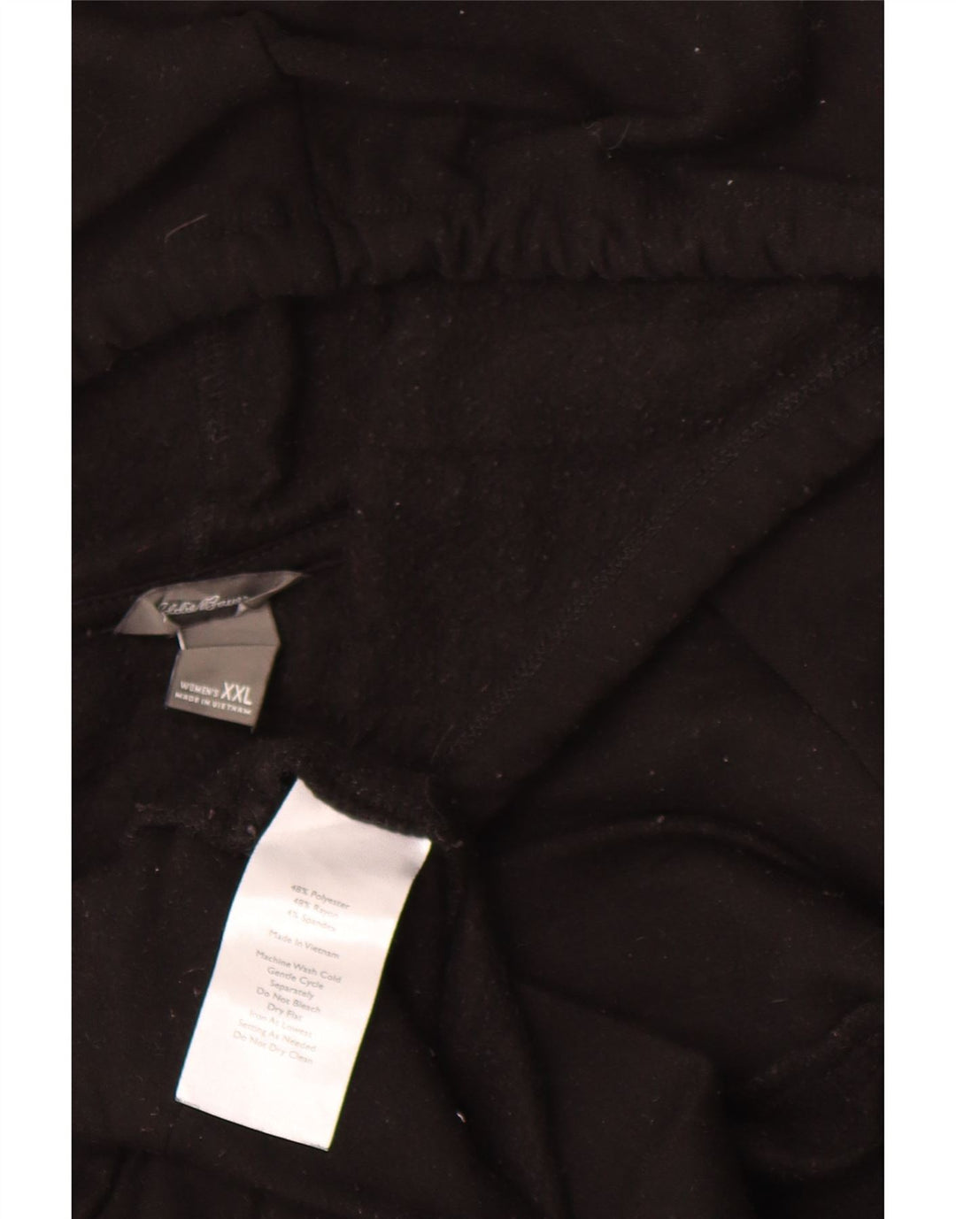 EDDIE BAUER Womens Oversized Hoodie Jumper UK 20 2XL Black Polyester Vintage Eddie Bauer and Second-Hand Eddie Bauer from Messina Hembry 