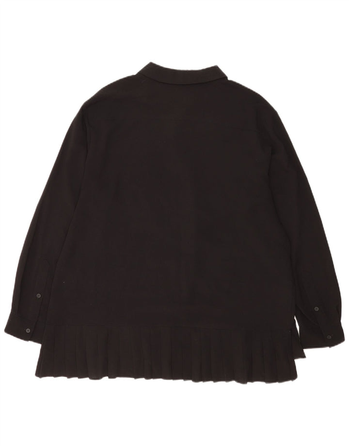 French Connection Dame Loose Fit skjortebluse UK 14 Stor sort polyester