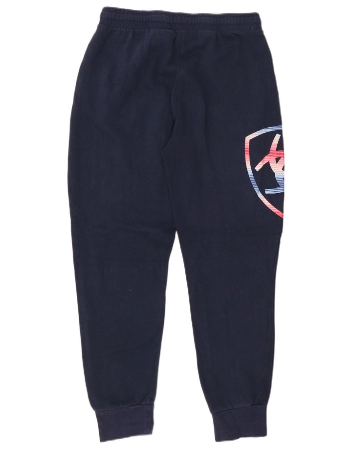 ARIAT Grafisk træningsdragtbukser til kvinder Joggers UK 10 Small Navy Blue