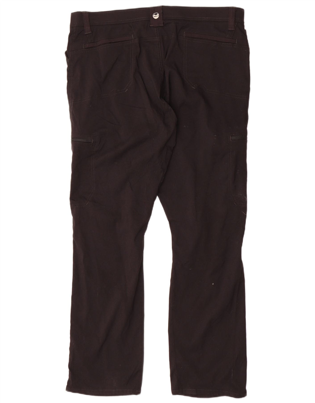 WRANGLER Straight Cargo Bukser til kvinder W42 L30 Sort Nylon