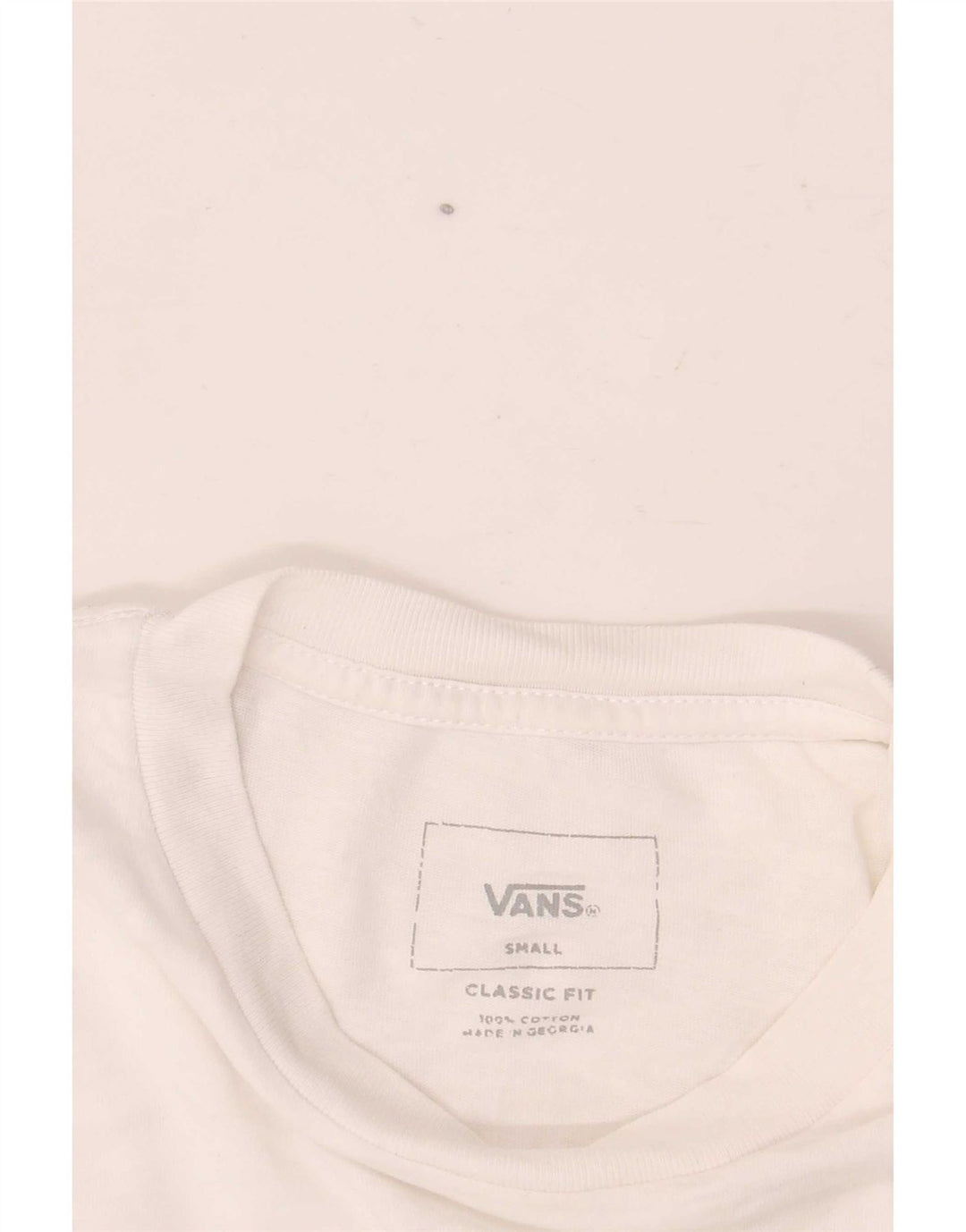 Vans Herre Classic Fit Grafisk T-Shirt Top Lille Hvid