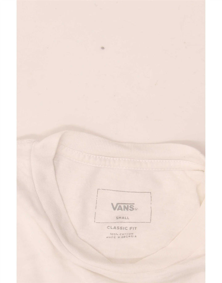 Vans Herre Classic Fit Grafisk T-Shirt Top Lille Hvid