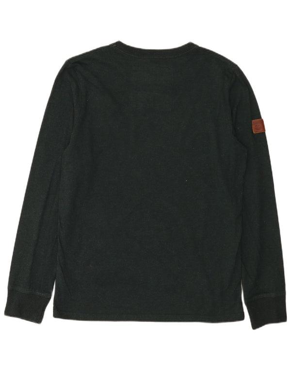 Superdry Herre grafisk top langærmet XL grøn bomuld