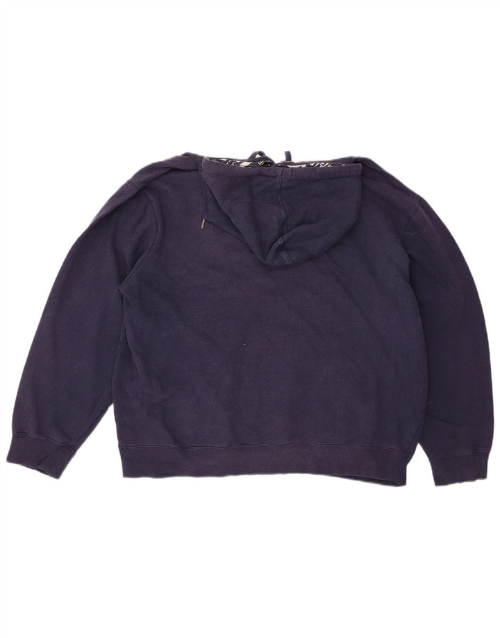 FILA Mens Graphic Hoodie Jumper 2XL Navy Blue