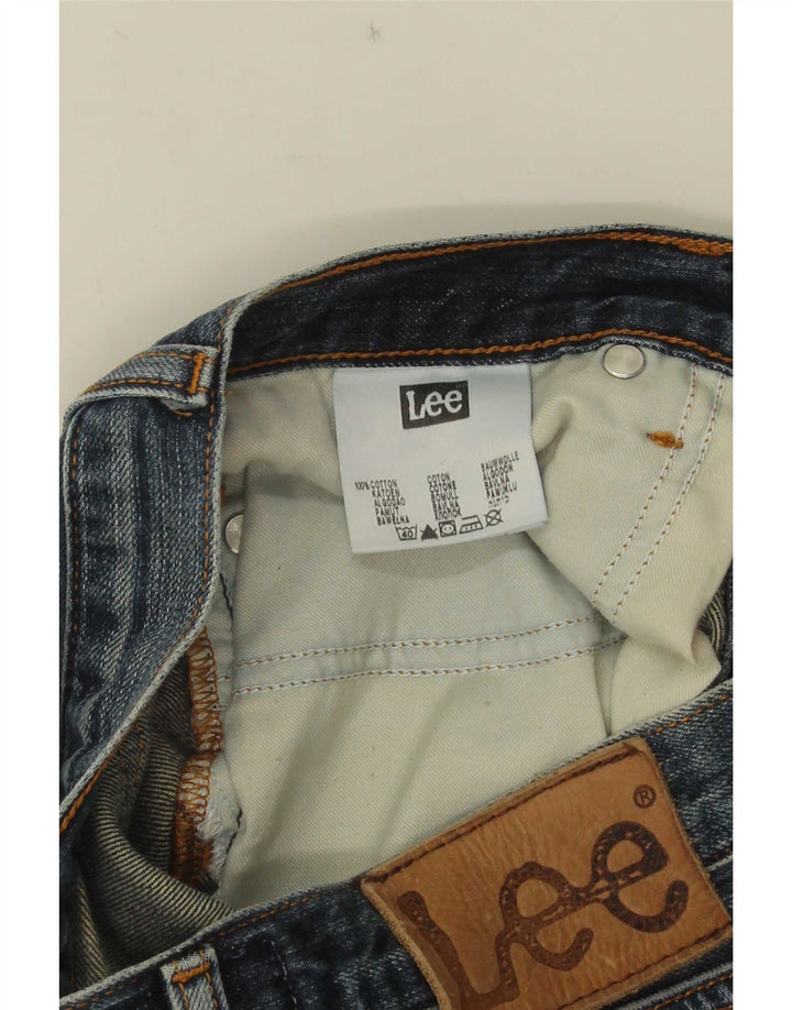 Lee Herre Knox Cropped Jeans W28 L25 Marineblå Bomuld