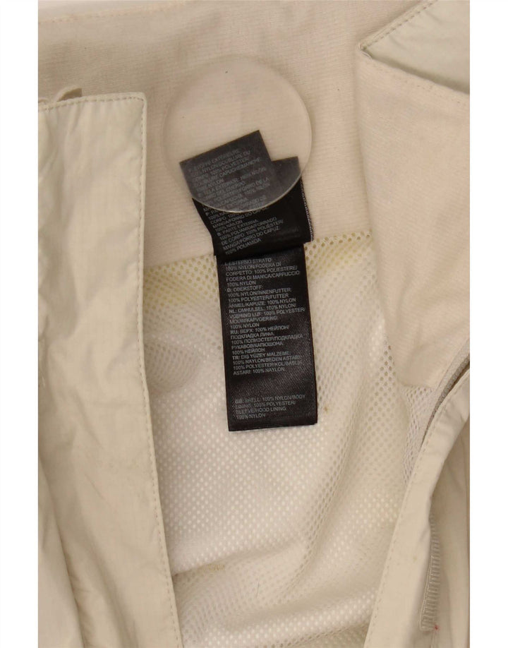 The North Face Regnjakke med hætte til kvinder UK 14 Medium White Nylon