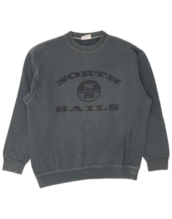 North Sails Herre Grafisk Sweatshirt Jumper Medium Blå