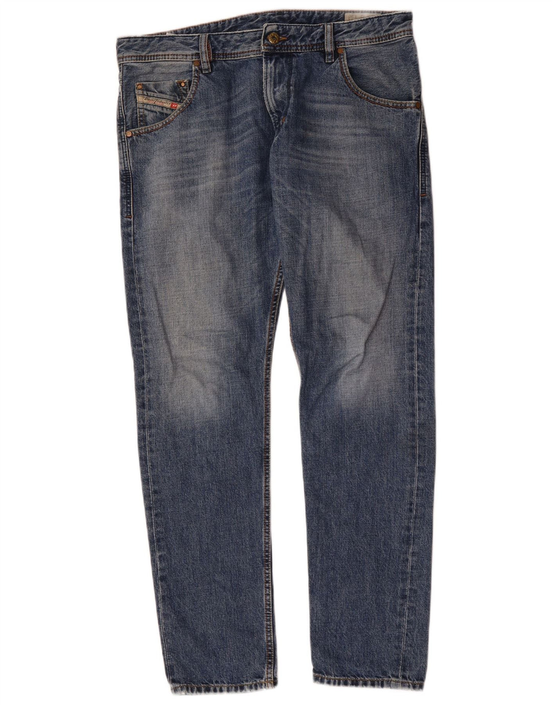 Diesel Herre Krayver Regular Slim Jeans W32 L30 Blue Cotton