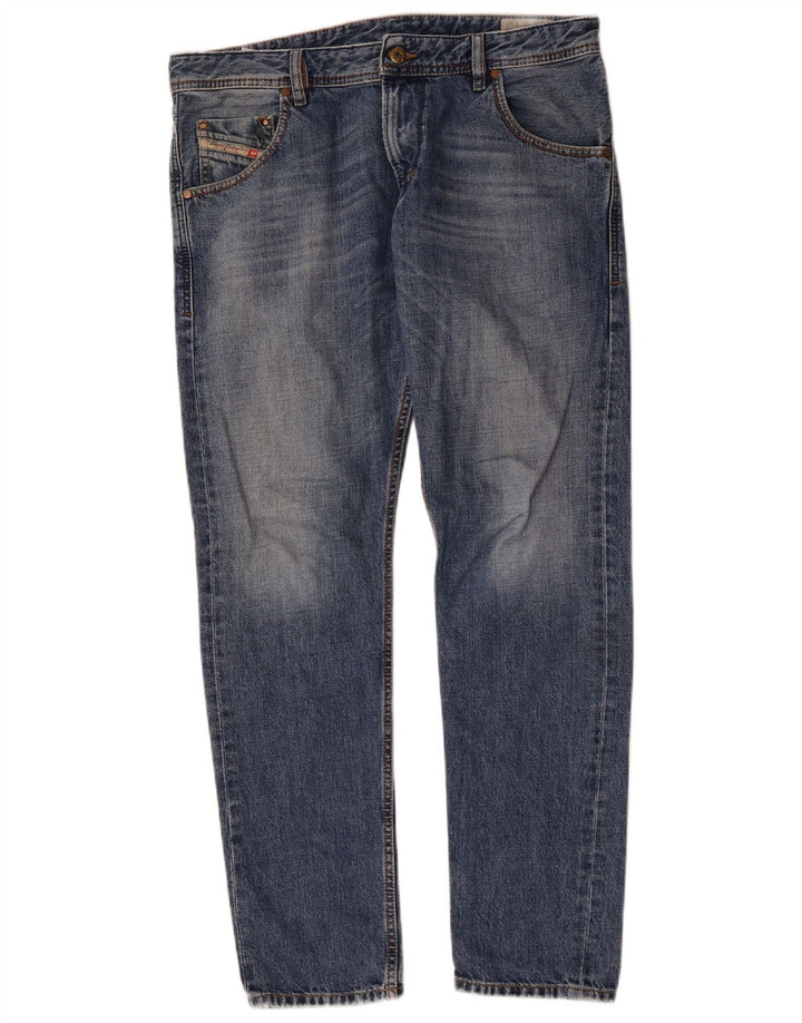 Diesel Herre Krayver Regular Slim Jeans W32 L30 Blue Cotton