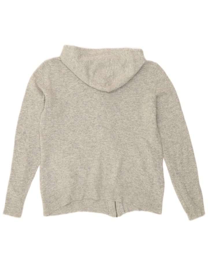 Superdry Sweater med hætte til kvinder UK 14 Mellemgrå uld
