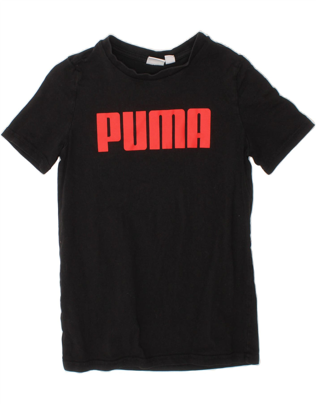 PUMA Boys Graphic T-Shirt Top 7-8 Years Small  Black Cotton Vintage Puma and Second-Hand Puma from Messina Hembry 