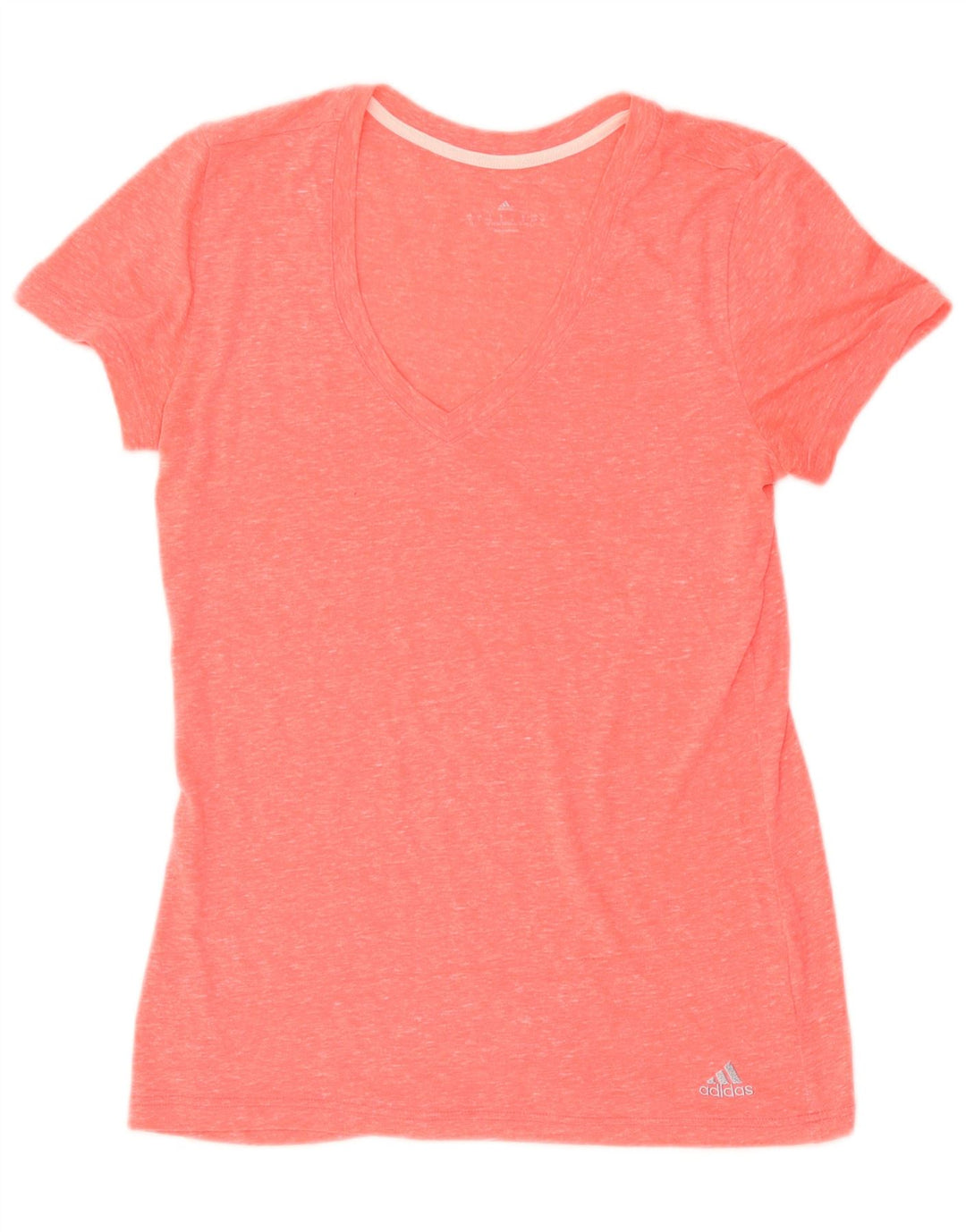 ADIDAS T-shirt top til kvinder DK 8/10 Small Pink Flecked