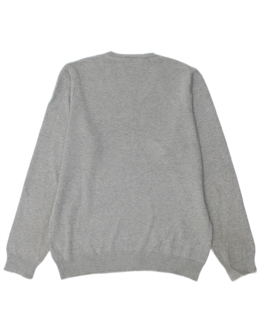 Marks & Spencer Herre Blue Harbor V-hals sweater lille grå bomuld