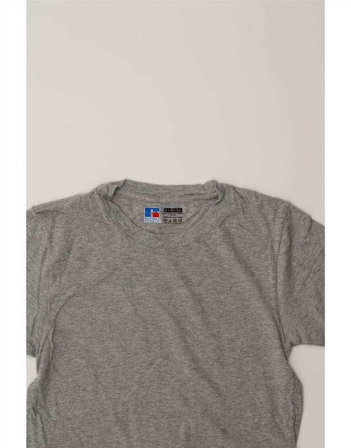RUSSELL ATHLETIC Mens T-Shirt Top Small Grey Vintage Russell Athletic and Second-Hand Russell Athletic from Messina Hembry 
