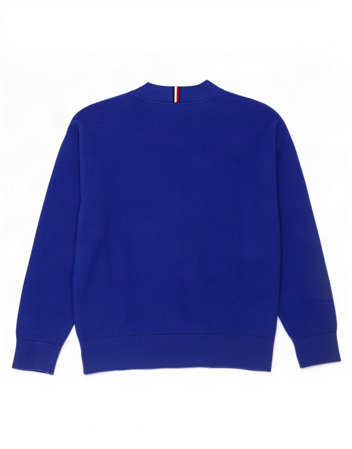 Tommy Hilfiger Boys Grafisk Sweatshirt Jumper 11-12 år Blå Bomuld