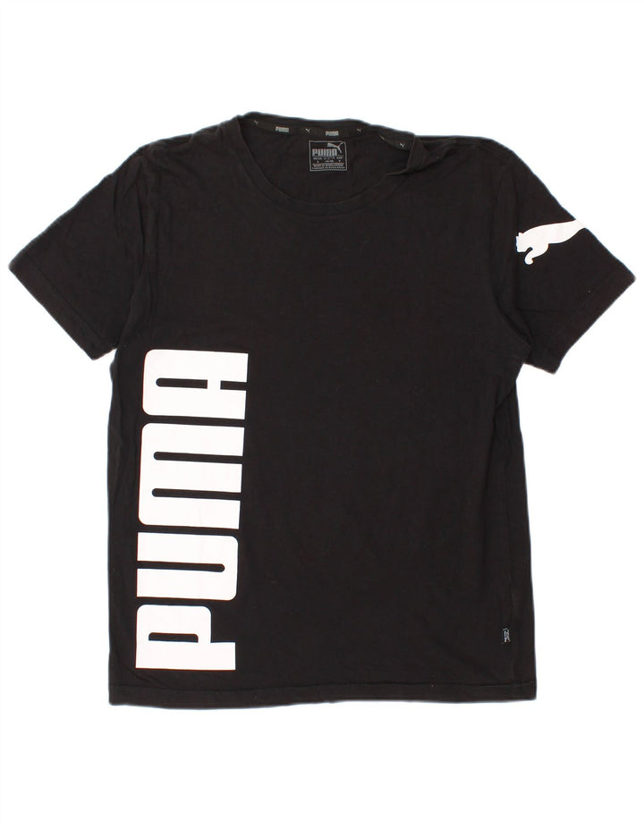Puma Herre Grafisk T-Shirt Top Lille Sort