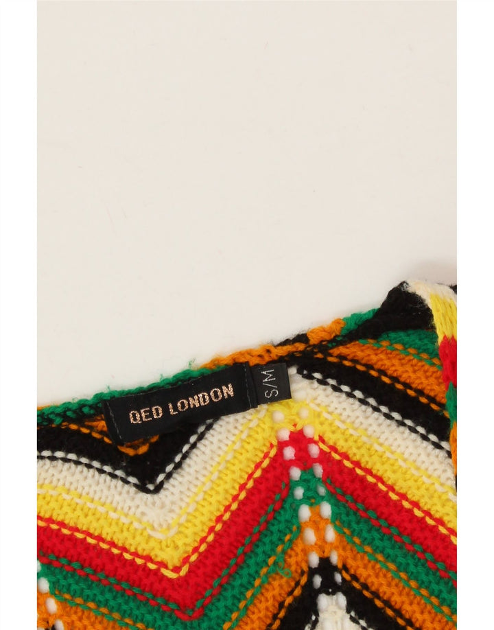 QED LONDON Womens Longline Cardigan Sweater UK 10 Small Multicoloured Vintage Qed London and Second-Hand Qed London from Messina Hembry 