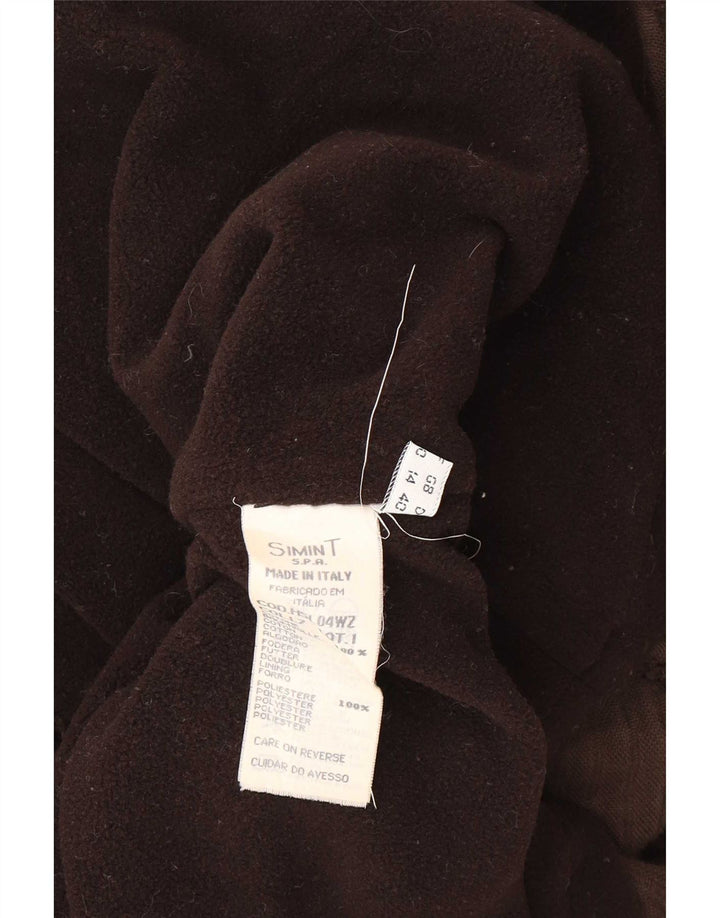 Armani Jeans Dame Corduroy Frakke UK 14 Medium Brun Bomuld