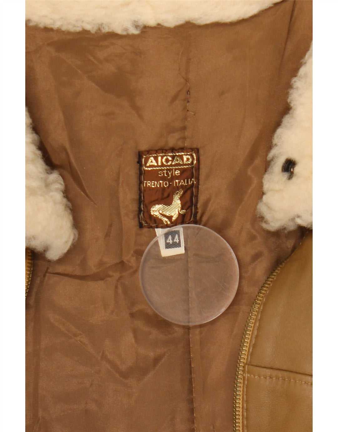 Aicad Dame Oversized Læderjakke IT 44 Medium Brun