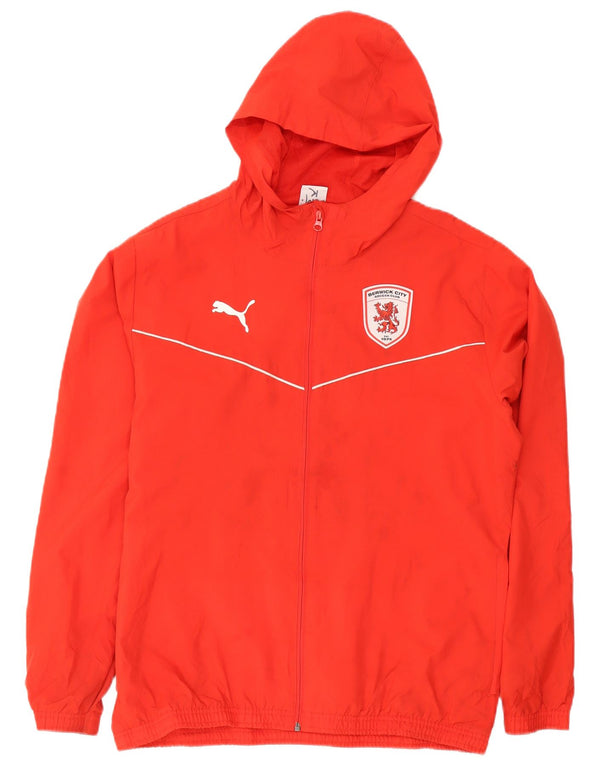Puma Herre Berwick City Træningsdragt med hætte Topjakke Stor rød polyester