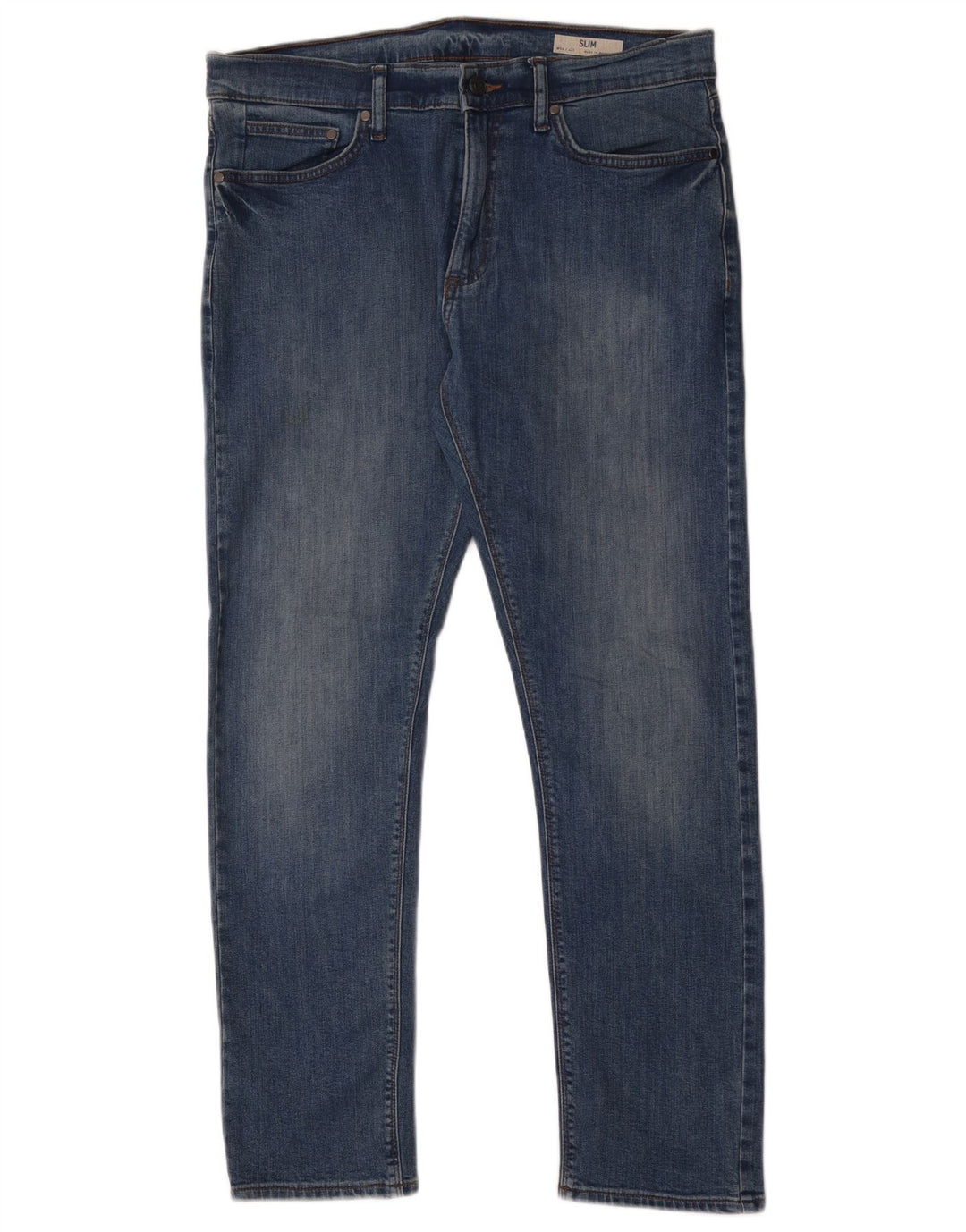 Marks & Spencer Herre Slim Jeans W34 L31 Blå Bomuld