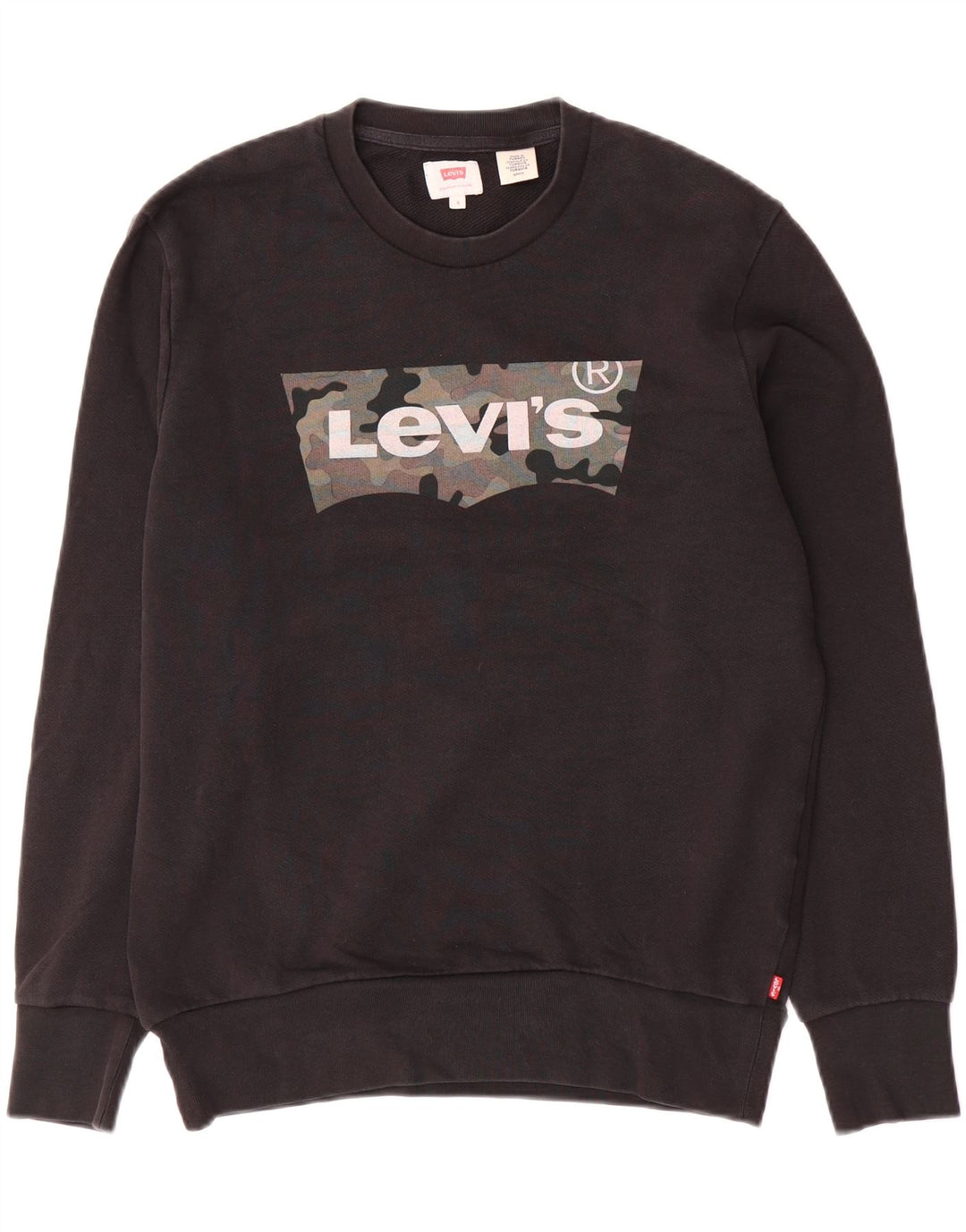 Levi's Herre grafisk sweatshirt jumper lille sort bomuld
