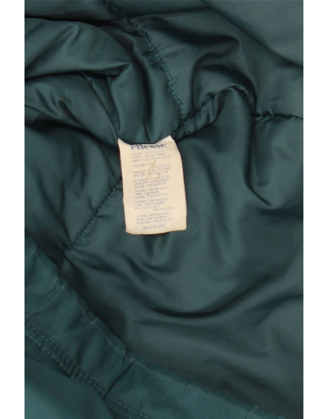 Ellesse Herre Hooded Windbreaker Jacket UK 38 Medium Green Colourblock