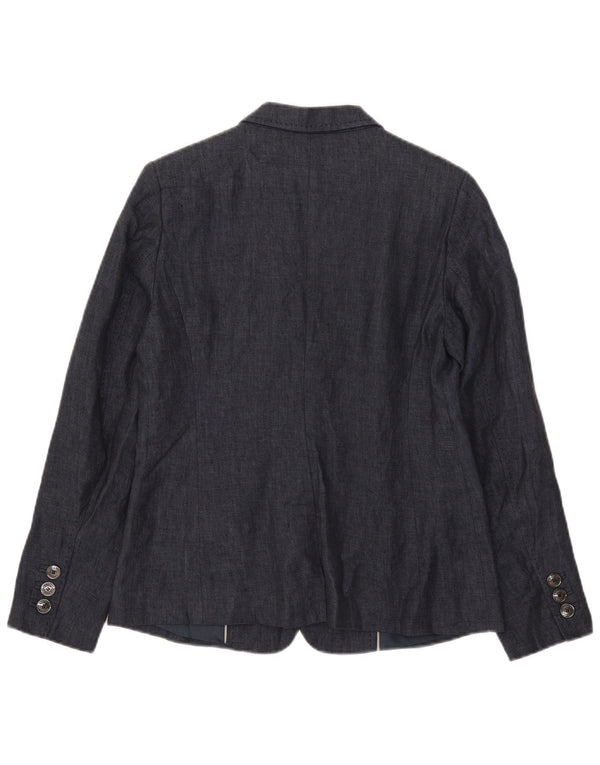 Marks & Spencer Dame Autograph Blazer Jacket UK 12 Medium Navy Blue