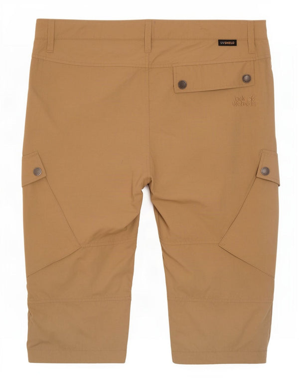 Jack Wolfskin Mens Cargo Bermuda Shorts W34 Large Beige Polyamide