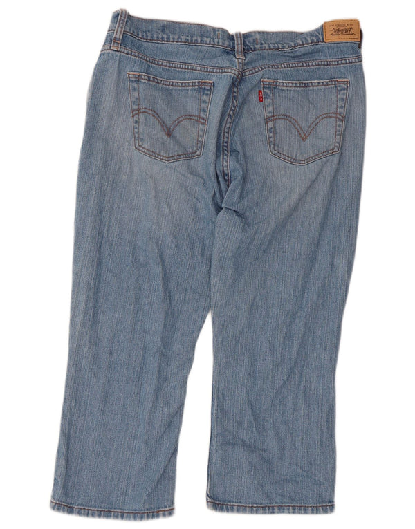 Levi's Dame 515 Capri Jeans US 12 Large W34 L21 Blå Bomuld