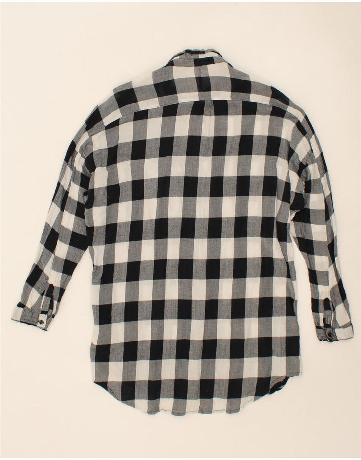 LEE Womens Shirt Dress UK 10 Small Black Check Cotton Vintage Lee and Second-Hand Lee from Messina Hembry 